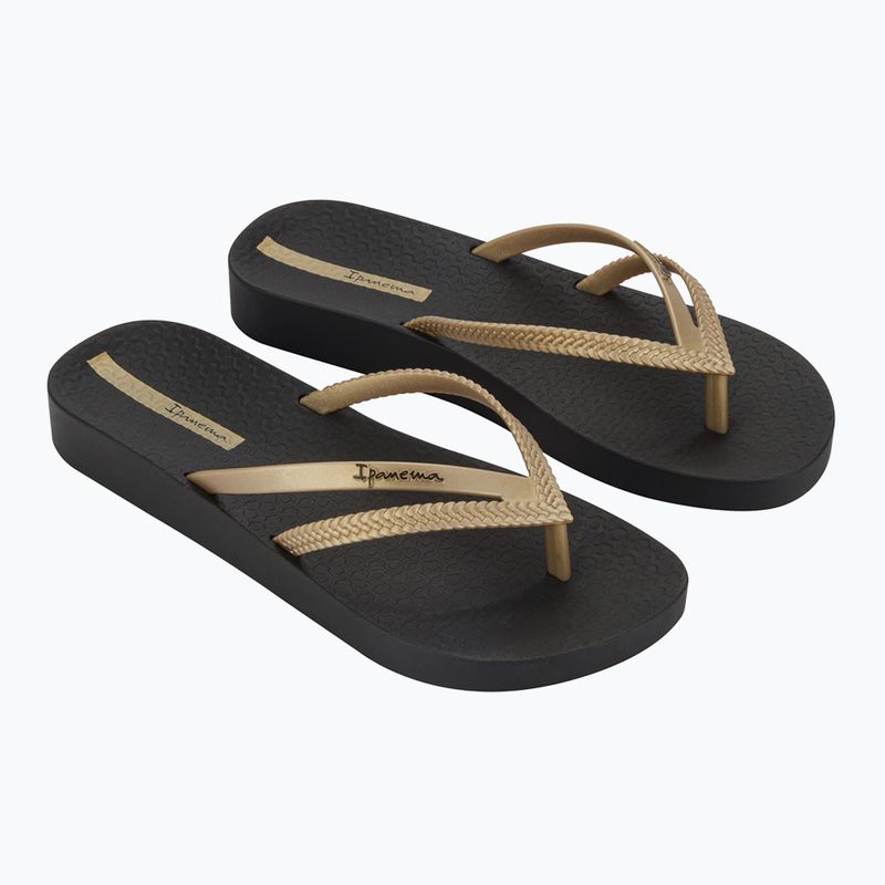 Dámské žabky Ipanema Bossa Soft V black/gold 8