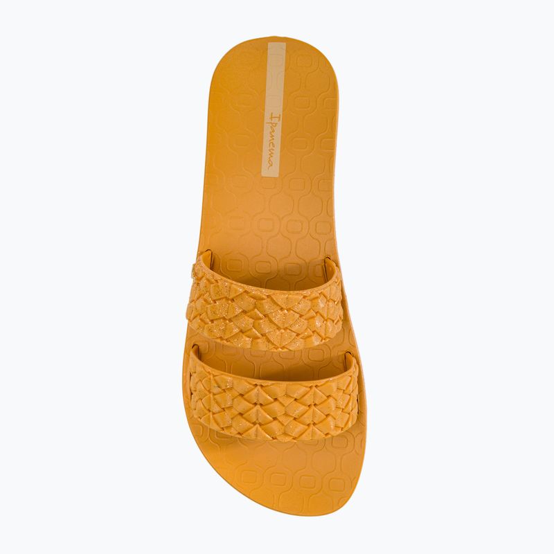 Dámské pantofle Ipanema Renda II yellow/glitter caramel 5