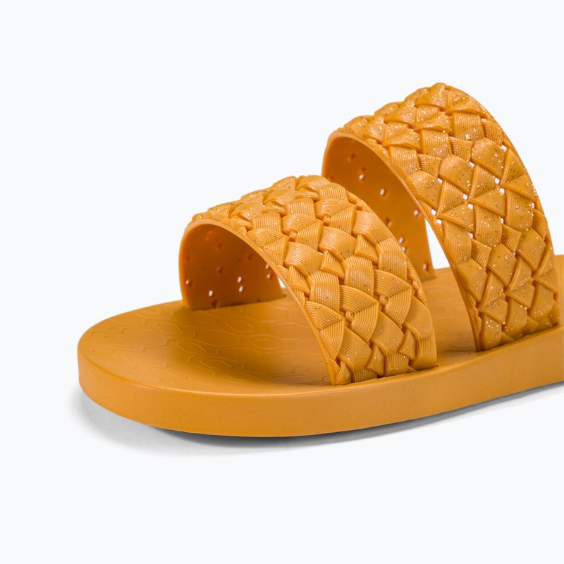 Dámské pantofle Ipanema Renda II yellow/glitter caramel 7