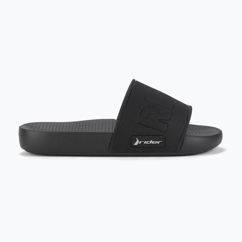 Pánské nazouváky RIDER Grid Slide black/black/silver 3