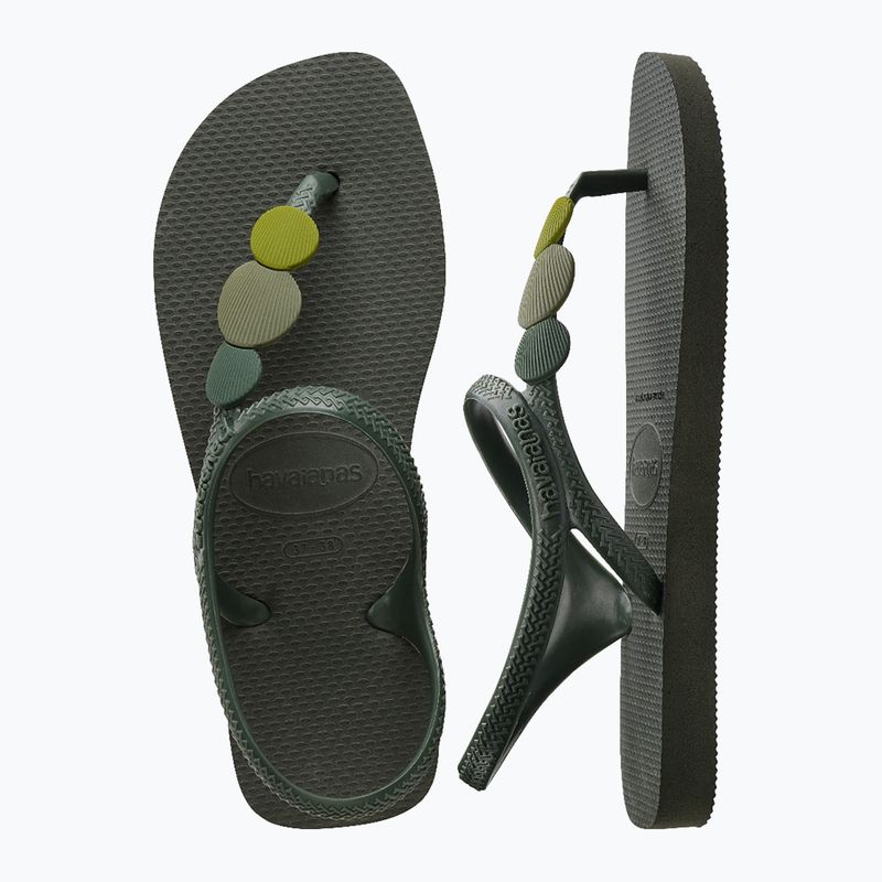 Dámské sandály Havaianas Flash Urban Plus olive green 12