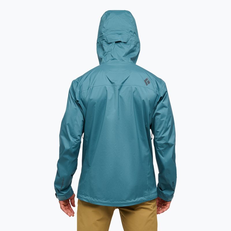 Pánská bunda do deště Black Diamond Fineline Stretch Shell creek blue 2