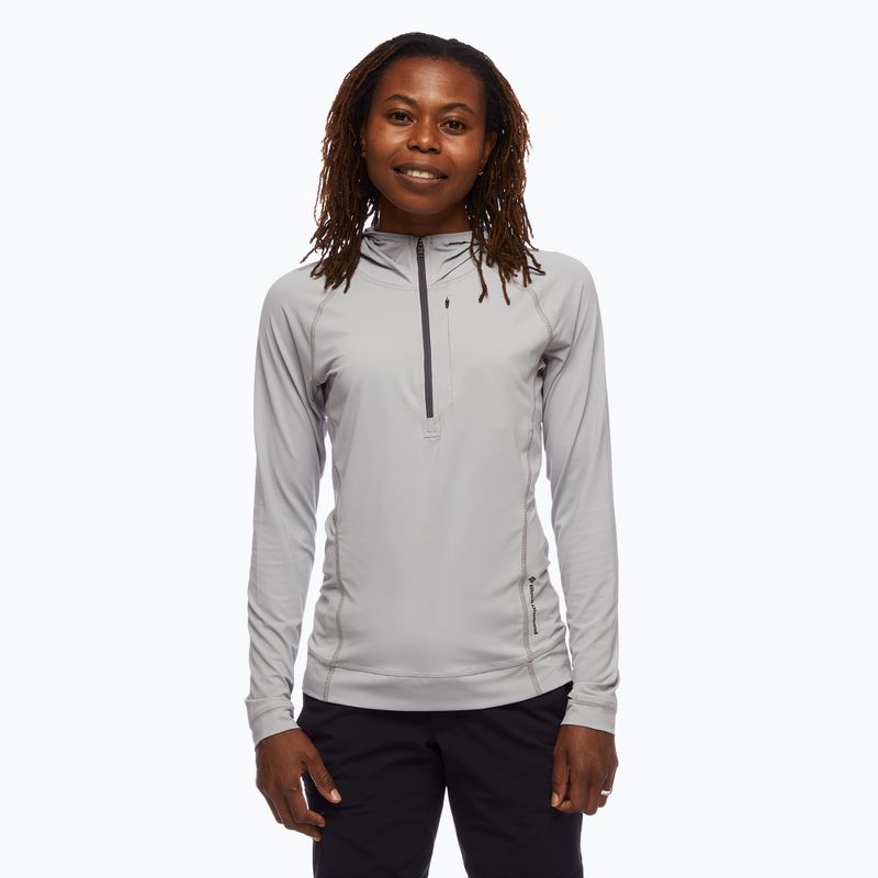 Dámská trekingová mikina Black Diamond Alpenglow Pro Hoody pewter