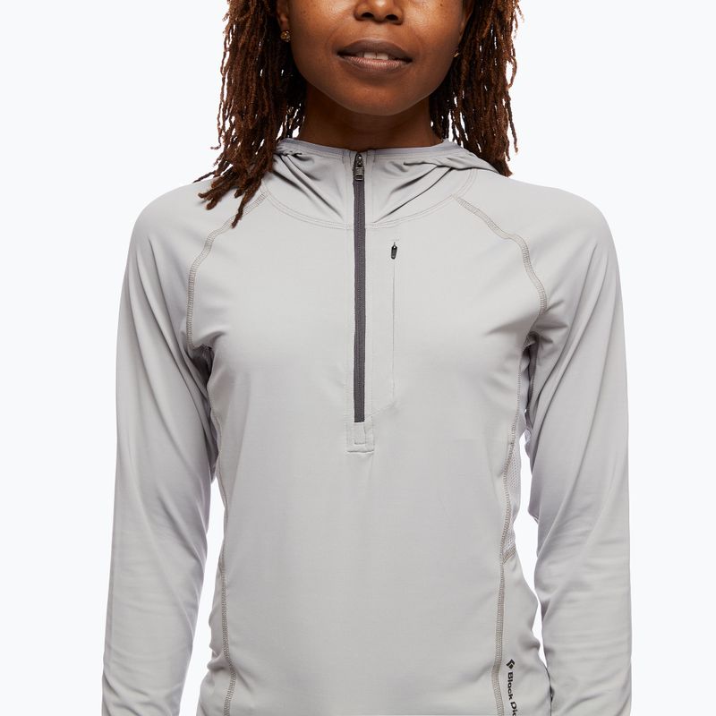 Dámská trekingová mikina Black Diamond Alpenglow Pro Hoody pewter 3
