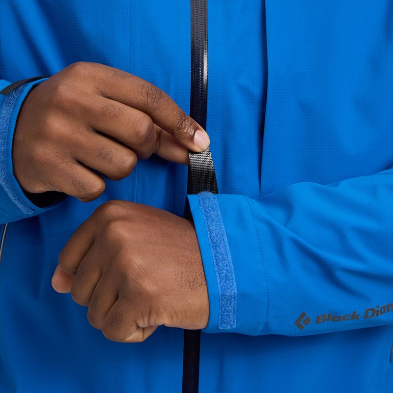 Pánská bunda do deště Black Diamond Highline Stretch Shell drifter blue 9