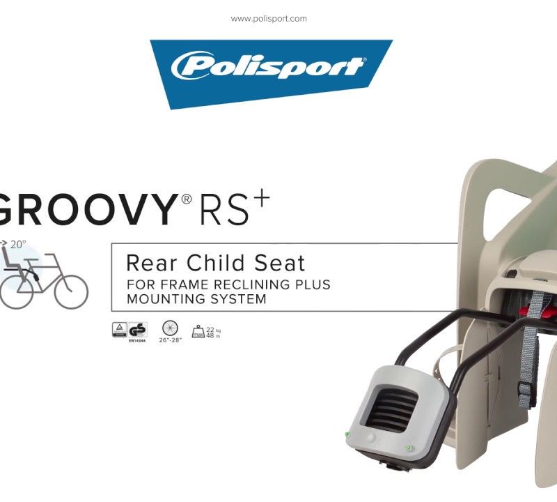 Dětská sedačka na kolo Polisport Groovy RS+ black/dark grey 8