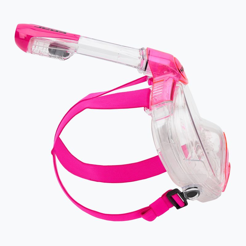 Dětská celoobličejová šnorchlovací maska  SEAC Magica black silicone/pink 3