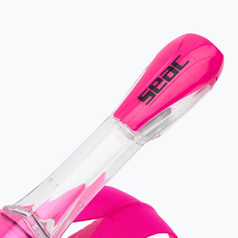 Dětská celoobličejová šnorchlovací maska  SEAC Magica black silicone/pink 4