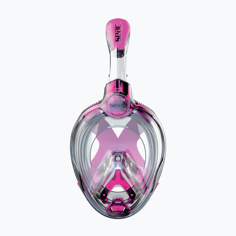 Dětská celoobličejová šnorchlovací maska  SEAC Magica black silicone/pink 6
