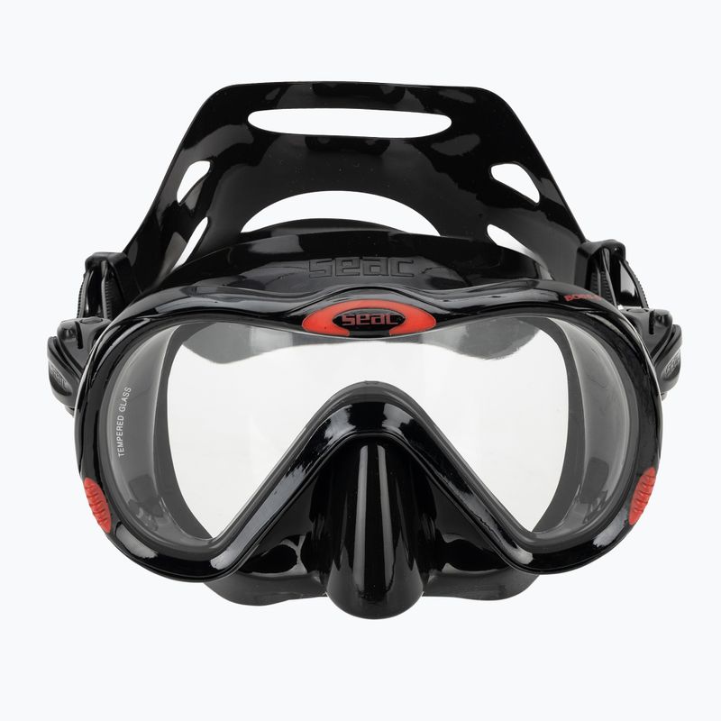 Šnorchlovací maska Seac Boss black/red 2