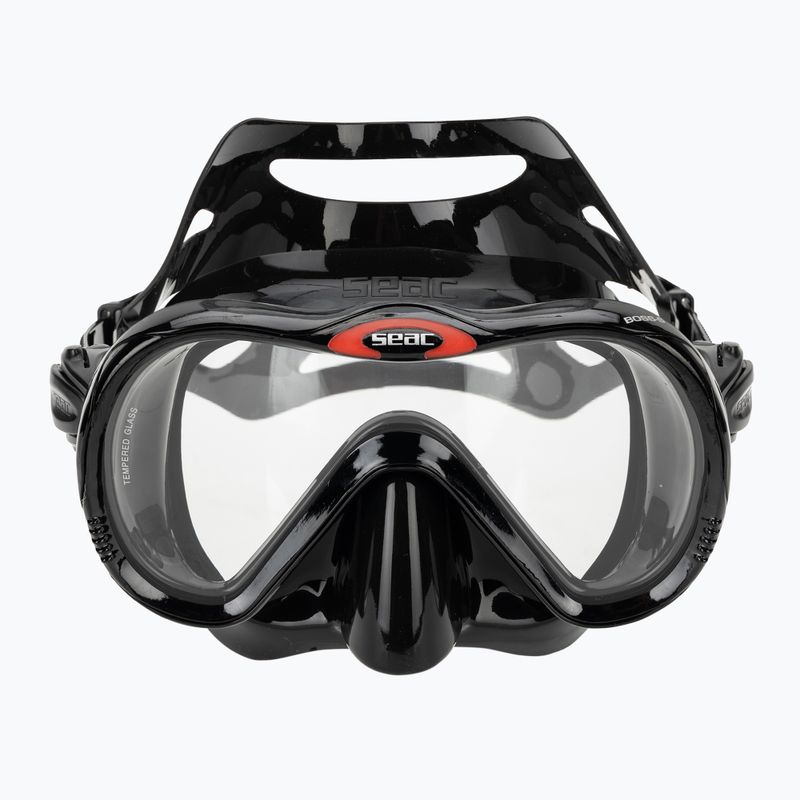 Šnorchlovací maska Seac Boss black/silver 2