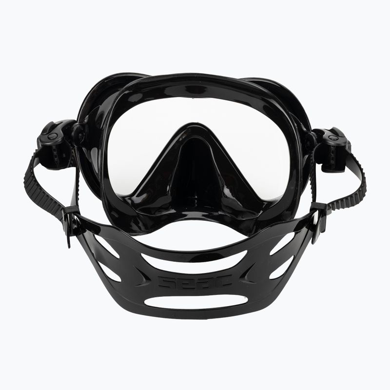 Šnorchlovací maska Seac Boss black/silver 4