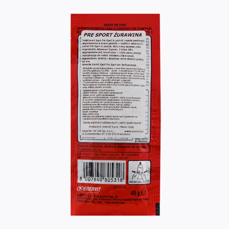 Pre Sport Enervit sacharidy 45g brusinky 98595 2