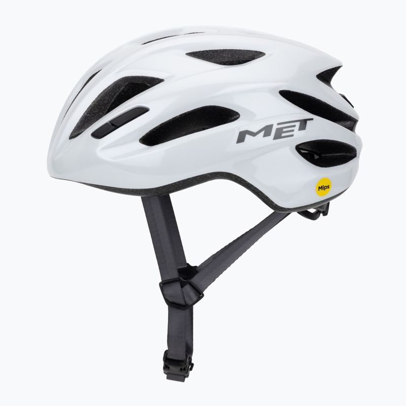 Cyklistická helma MET Idolo Mips white glossy 3