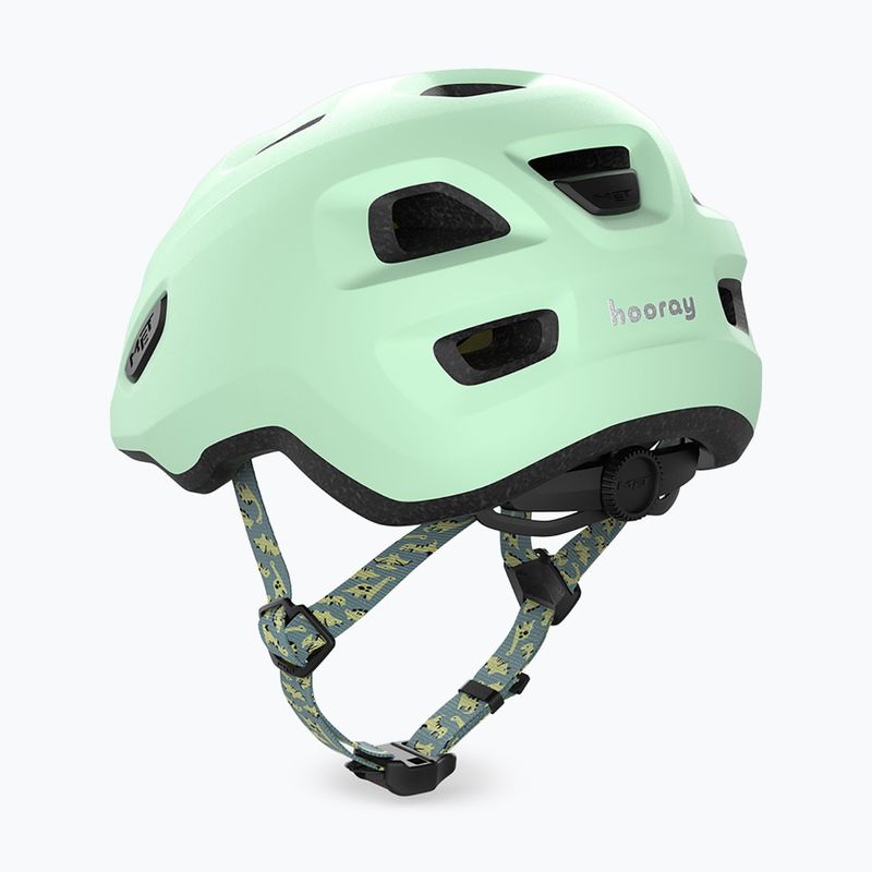 Dětská cyklistická helma MET Hooray dusted green matt 2