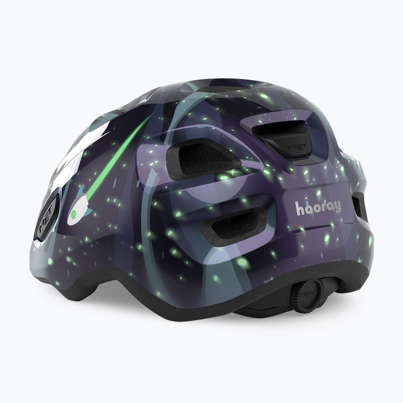 Dětská cyklistická helma MET Hooray space glow in the dark 3
