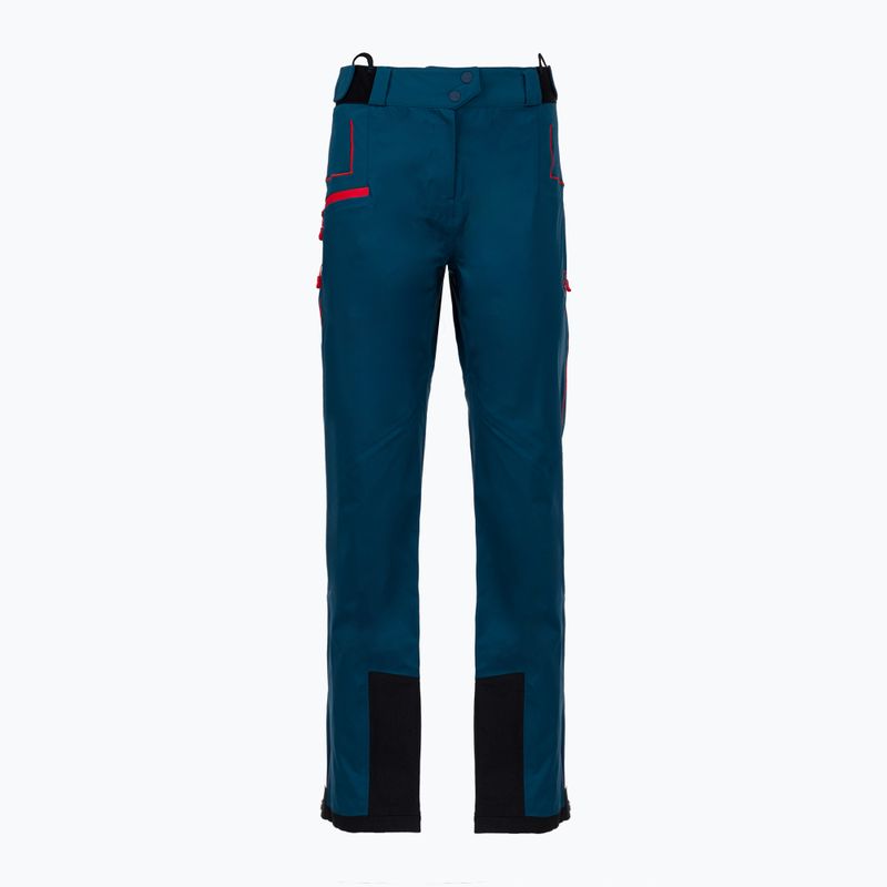 Dámské turistické kalhoty La Sportiva Crizzle EVO Shell storm blue/cherry tomato s membránou