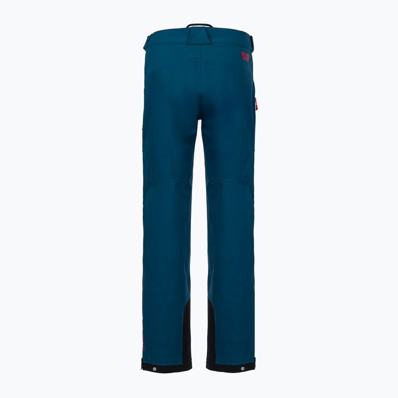 Dámské turistické kalhoty La Sportiva Crizzle EVO Shell storm blue/cherry tomato s membránou 2