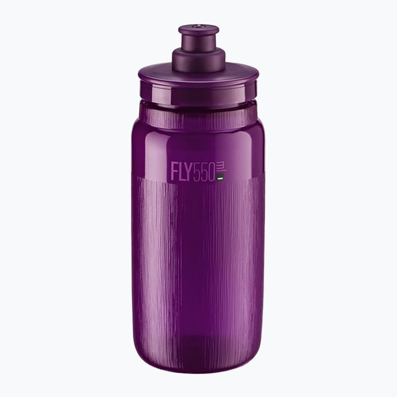 Cyklistická láhev Elite FLY Tex 550 ml clear/purple