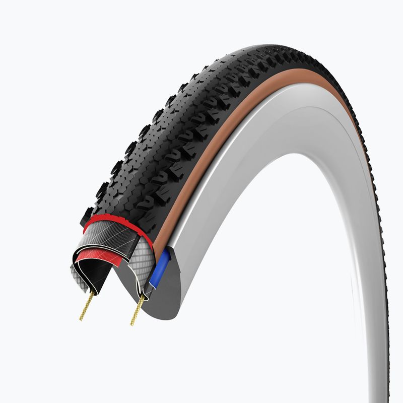 Cyklistická pneumatika Vittoria Terreno T30 G2.0 TLR Gravel Endurance 700x37c black/brown 4