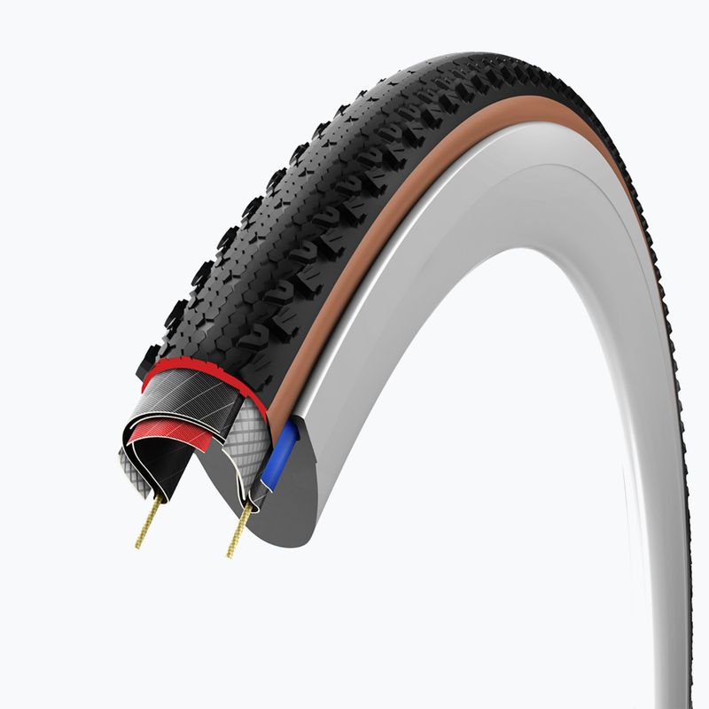 Cyklistická pneumatika Vittoria Terreno T30 G2.0 TLR Gravel Endurance 700x40c black/brown 4