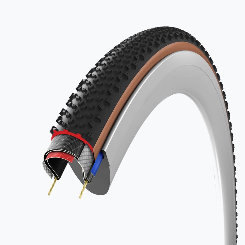 Cyklistická pneumatika Vittoria Terreno T60 G2.0 TLR Gravel Endurance 700x40c black/brown 4