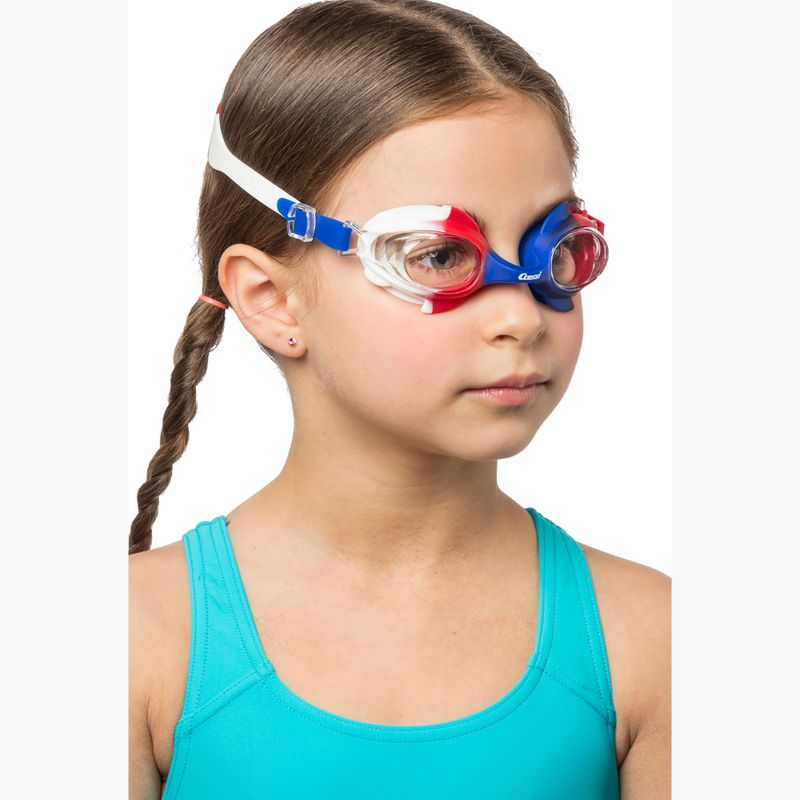 Dětské plavecké brýle Cressi Seahorse blue/white/red 10