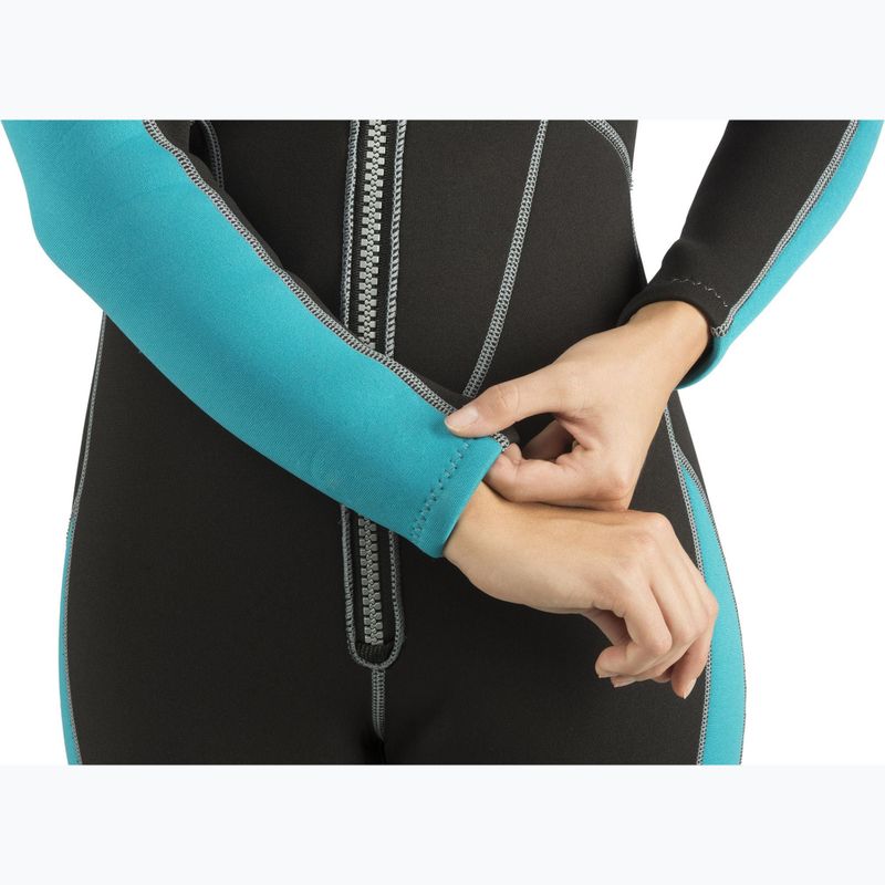 Dámský neopren Cressi Lido Monopiece 2 mm black/aquamarine 6