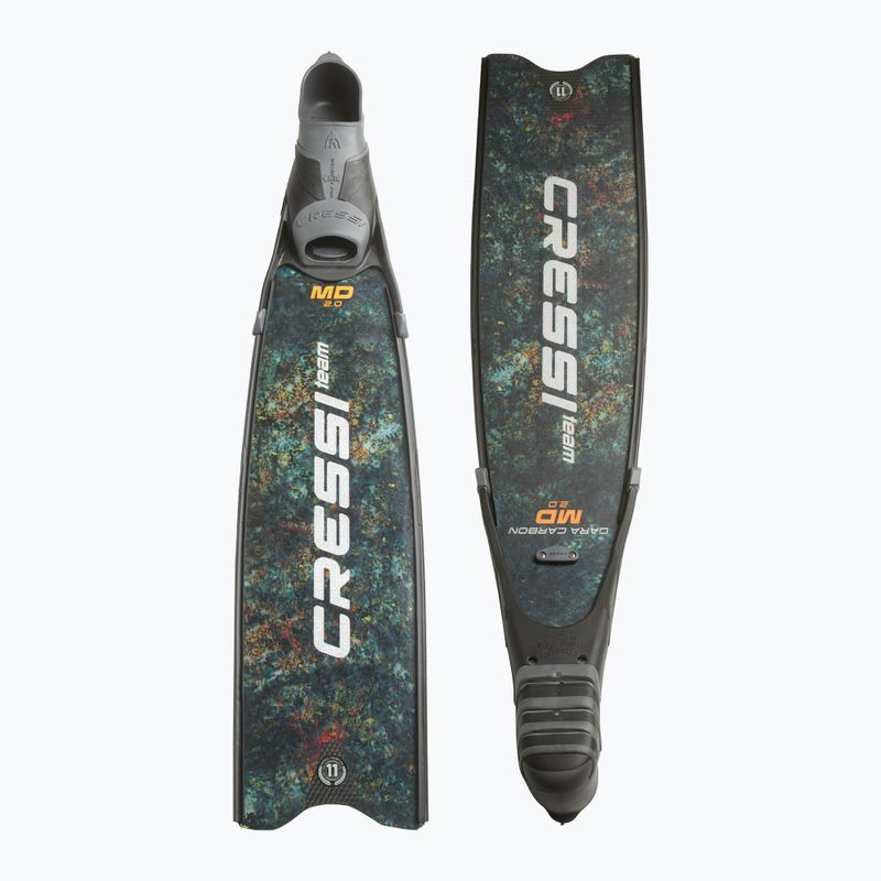 Potápěčské ploutve Cressi Gara Turbo Carbon green camo