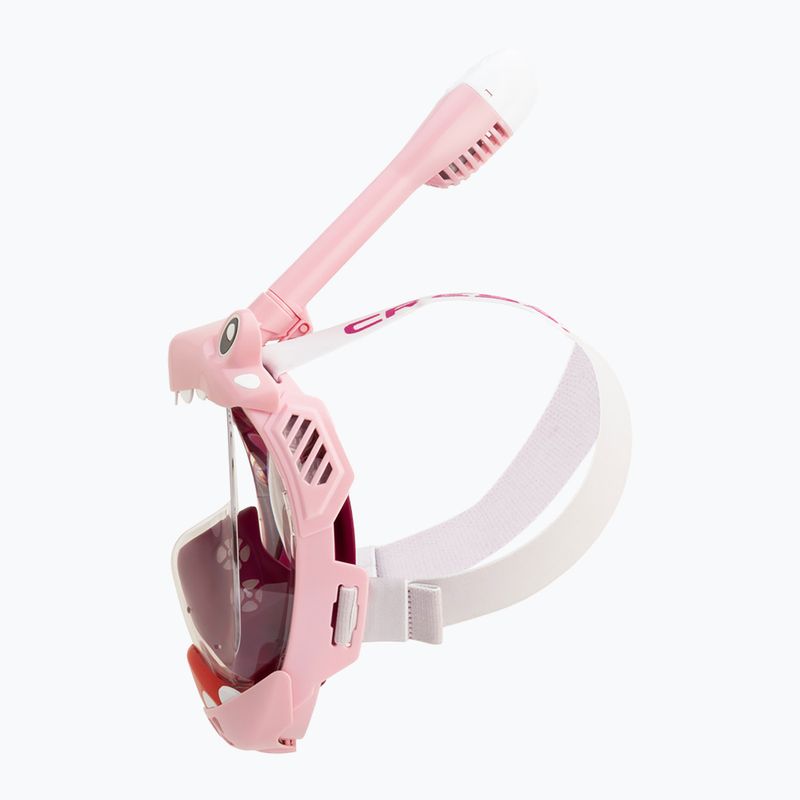 Dětská celoobličejová maska na šnorchlování Cressi Kiddy Full Face Jr pink/purple/white 4