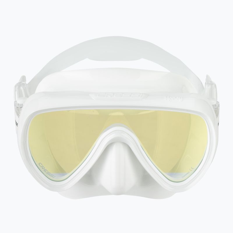 Dámská potápěčská maska Cressi Honey 420 UV white/white/yellow/blue 2