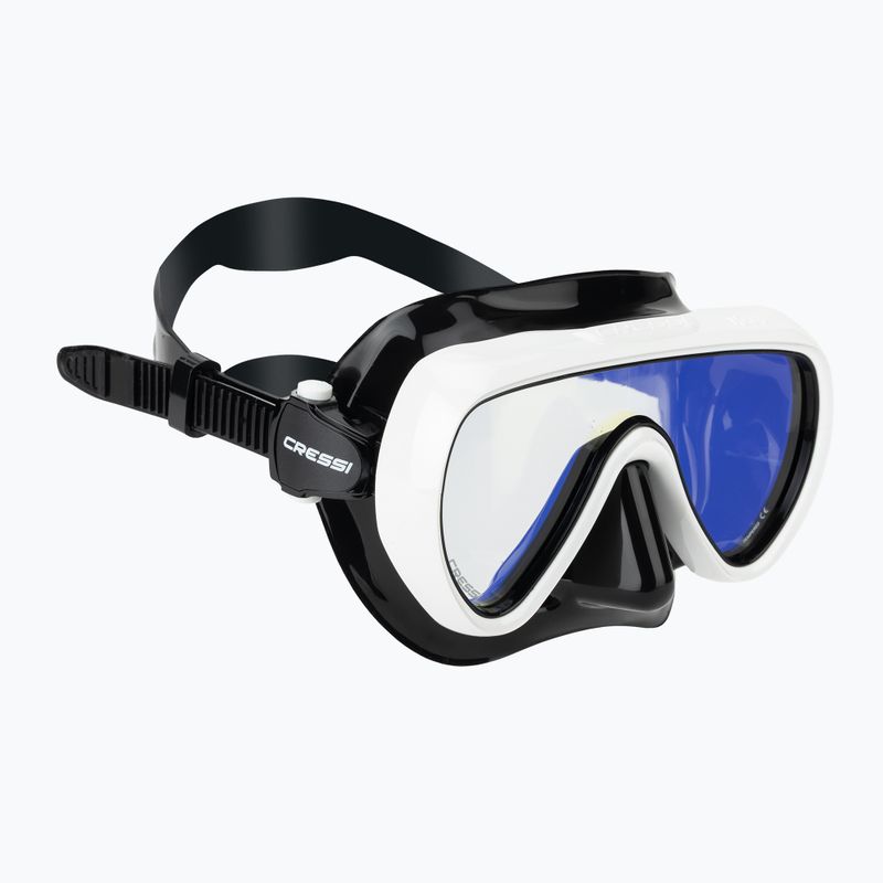 Dámská potápěčská maska Cressi Honey 420 UV black/white/yellow/blue