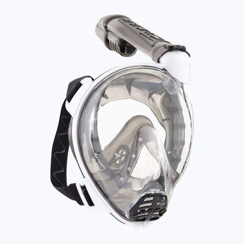Celoobličejová maska na šnorchlování Cressi Komodo Full Face white/black