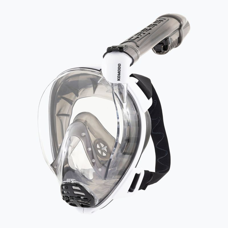 Celoobličejová maska na šnorchlování Cressi Komodo Full Face white/black 5