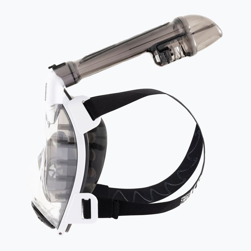Celoobličejová maska na šnorchlování Cressi Komodo Full Face white/black 6