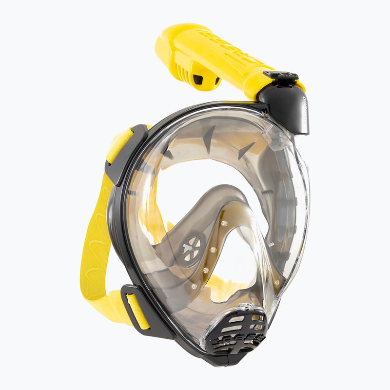 Celoobličejová maska na šnorchlování Cressi Komodo Full Face black/yellow