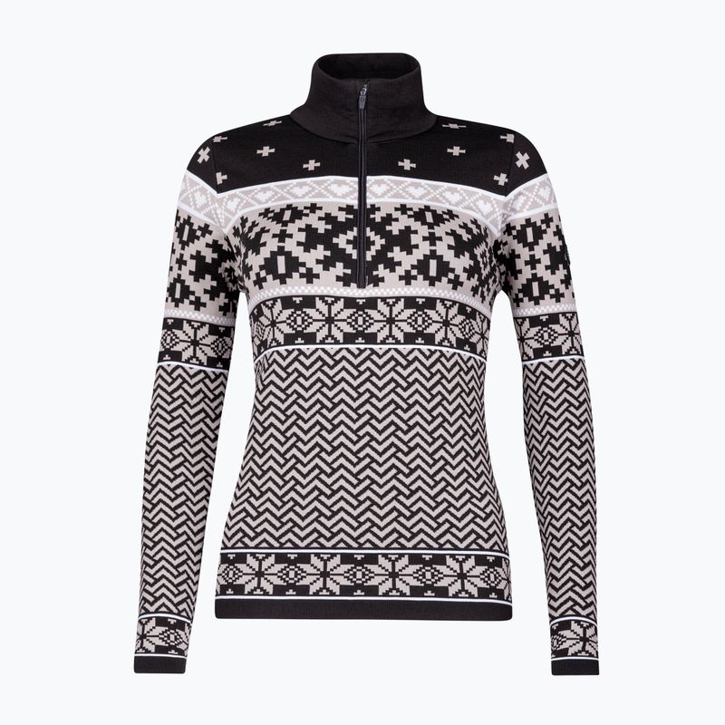 Dámská termo mikina Newland Kristel Half Zip black/stone 5