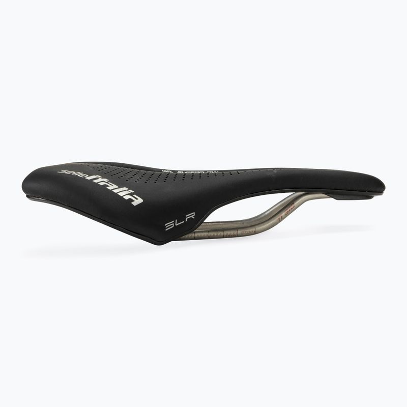 Sedlo na kolo Selle Italia Max SLR Boost Gel Superflow, TI 316 Rail, Fibra-Trek, Light Gel black 2