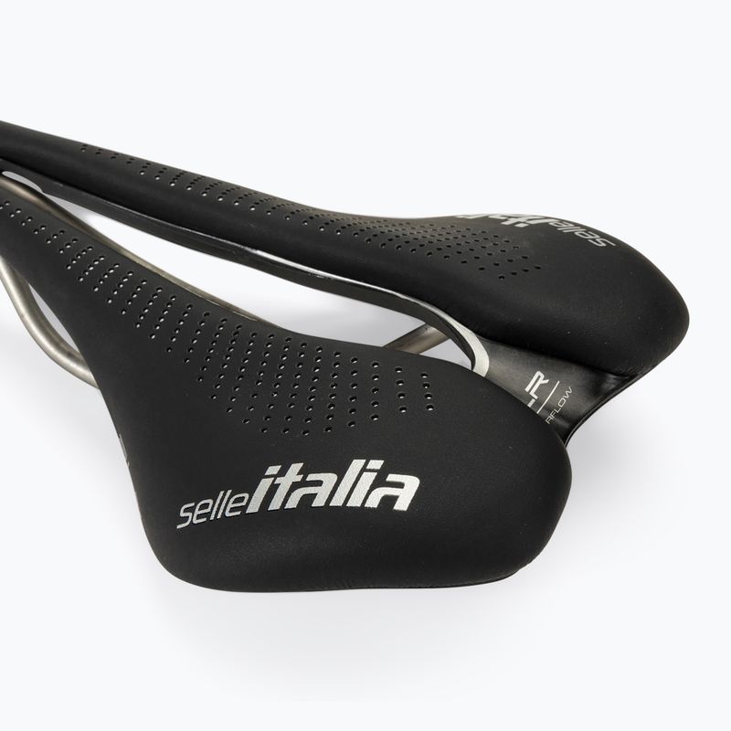 Sedlo na kolo Selle Italia Max SLR Boost Gel Superflow, TI 316 Rail, Fibra-Trek, Light Gel black 5