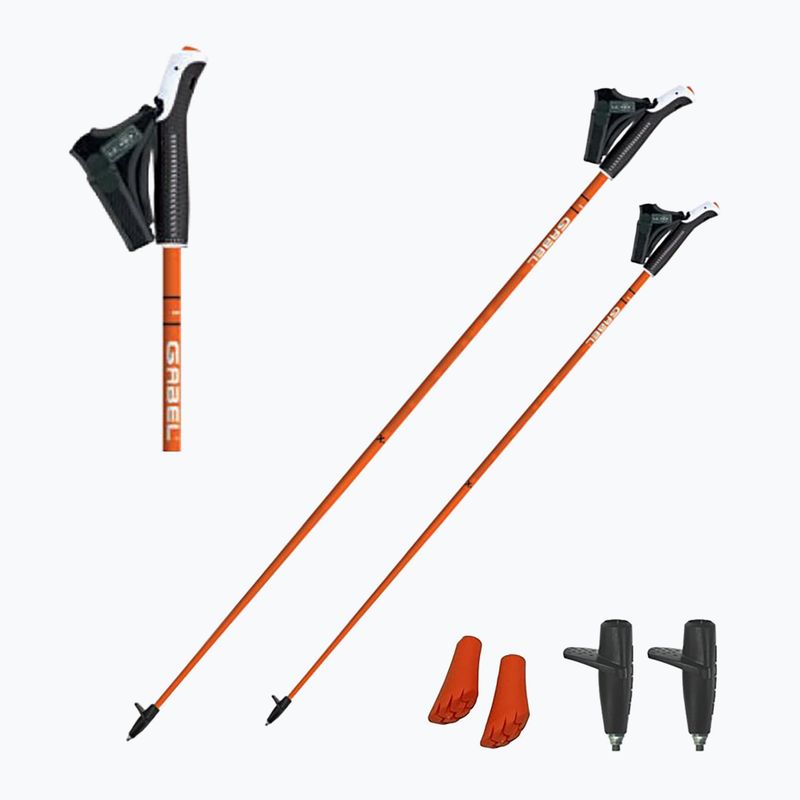 Nordic walking hůlky GABEL X-1.35 pomarańczowe 6