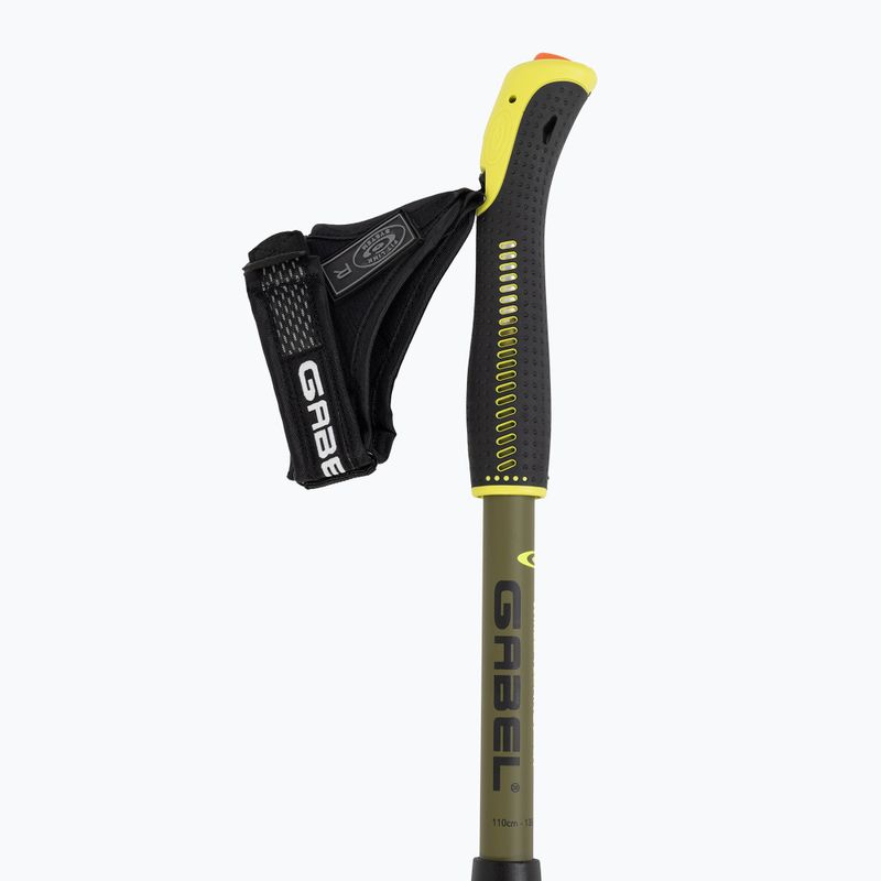 Nordic walking hůlky  GABEL Fusion Wired czarny/limonkowy 3