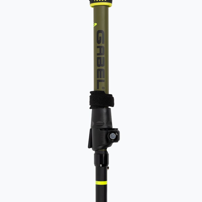 Nordic walking hůlky  GABEL Fusion Wired czarny/limonkowy 6
