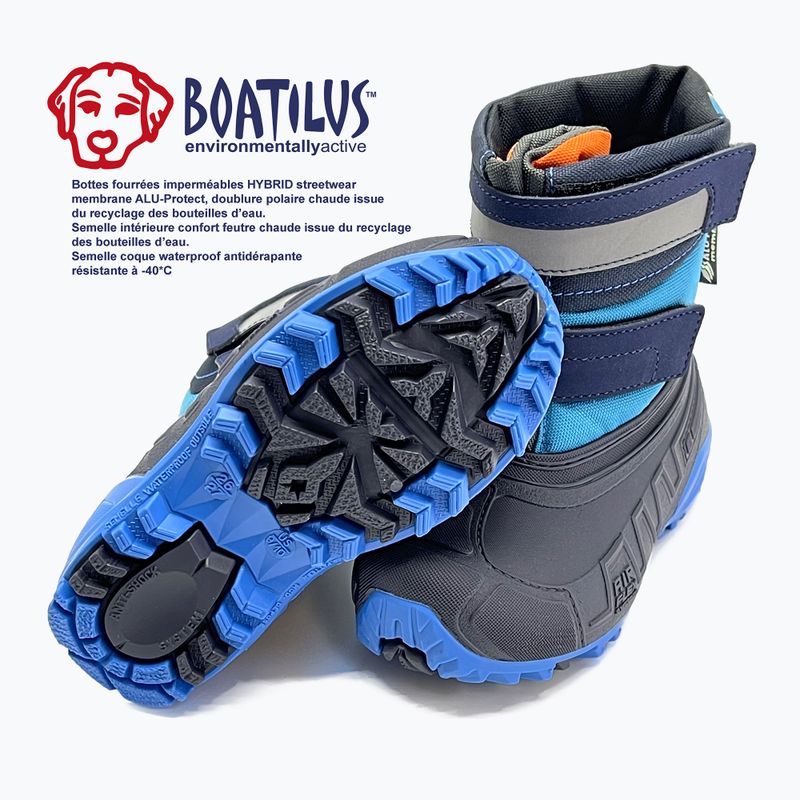Dětské sněhule Boatilus Hybrid Sport 2 Velcro cobalt 9