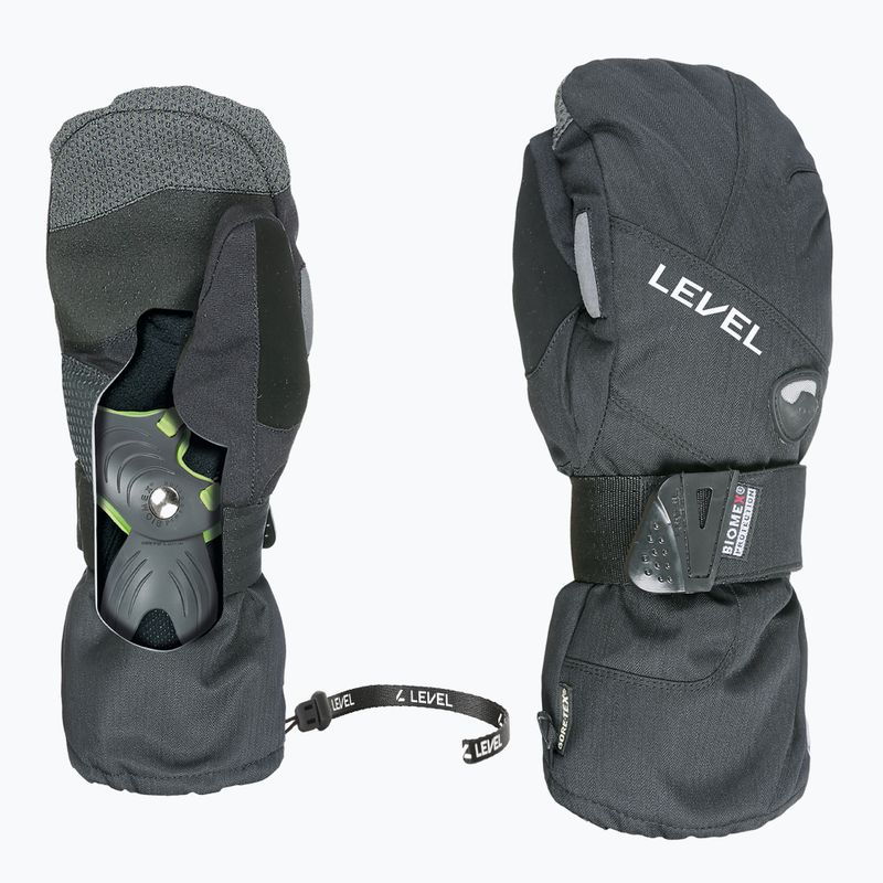 Pánské lyžařské rukavice Level Half Pipe Mitt Gore-Tex black