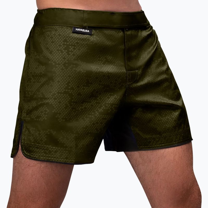 Pánské tréninkové šortky Hayabusa Hex Mid-Thigh green