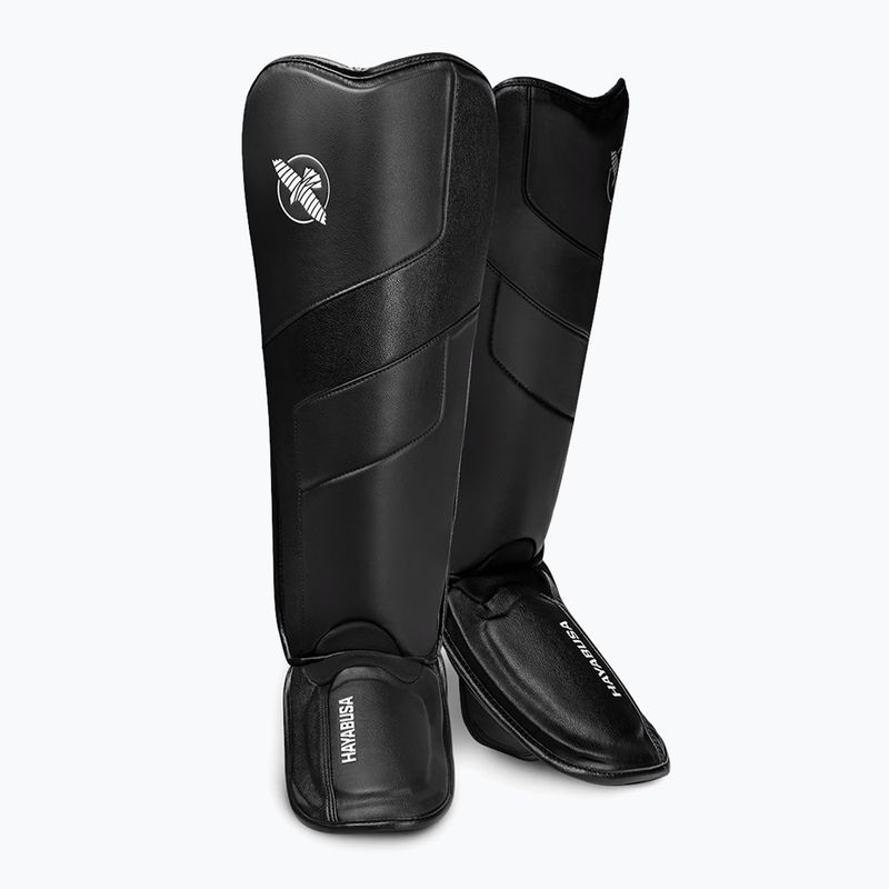 Chrániče holení a chodidel Hayabusa T3 Full Back Shin Guards black