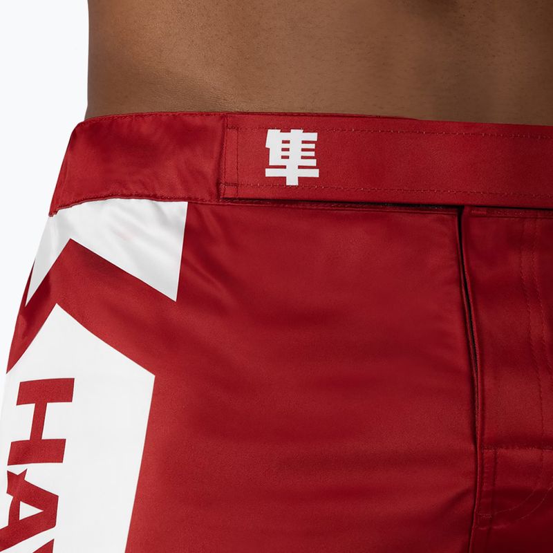 Pánské tréninkové šortky Hayabusa Icon Mid-Thigh MMA red/white 5