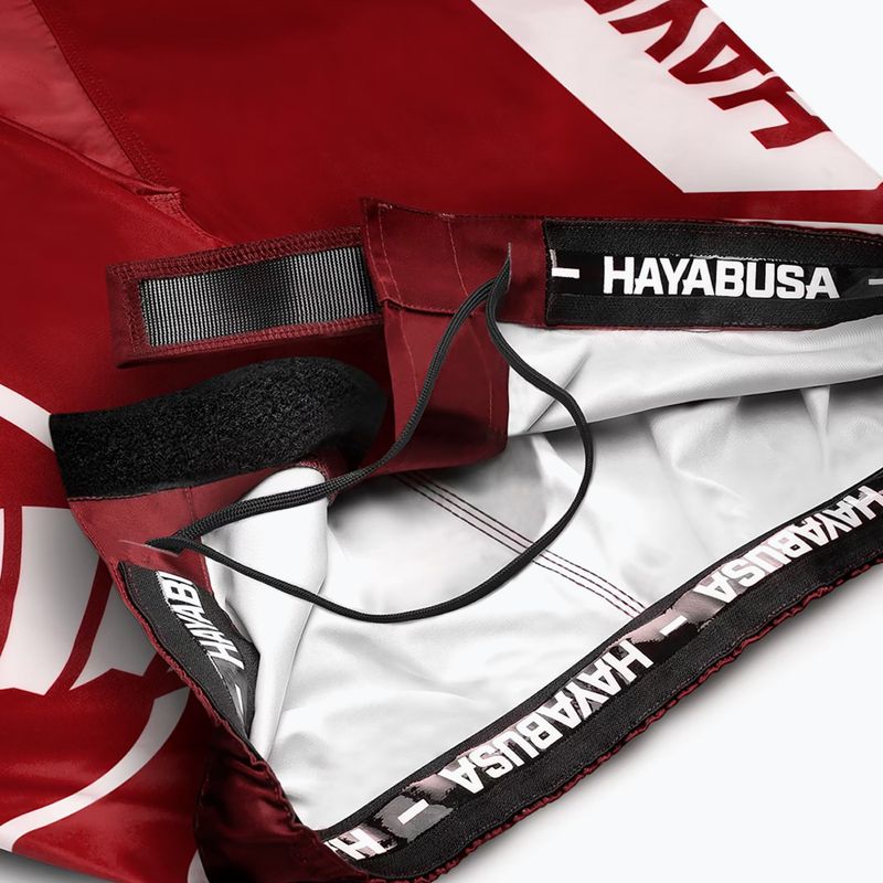 Pánské tréninkové šortky Hayabusa Icon Mid-Thigh MMA red/white 6