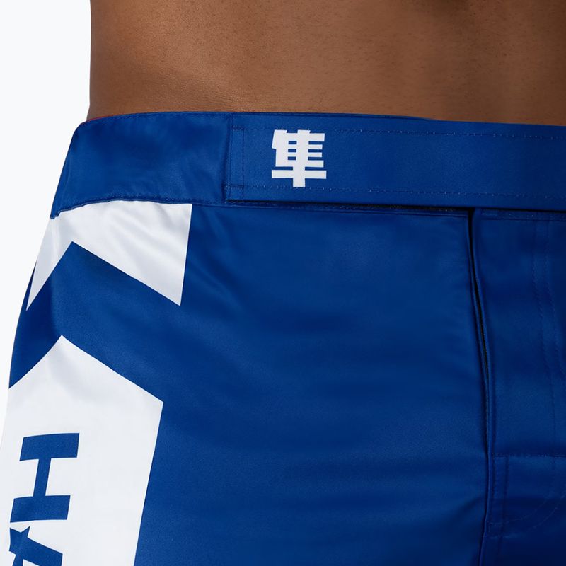 Pánské tréninkové šortky Hayabusa Icon Mid-Thigh MMA blue/white 5