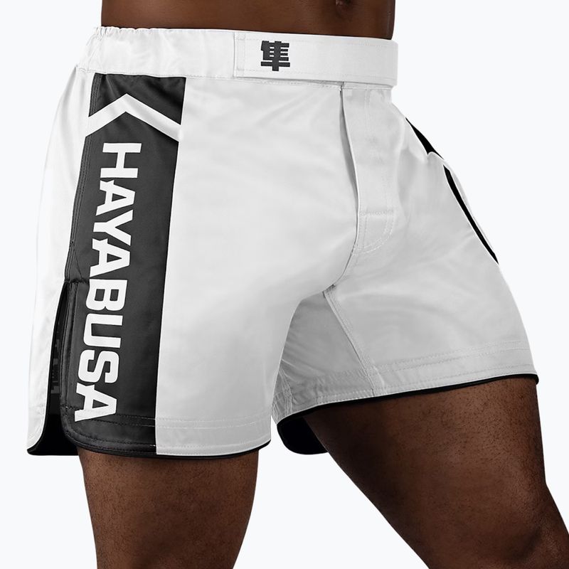 Pánské tréninkové šortky Hayabusa Icon Mid-Thigh MMA white/black 2